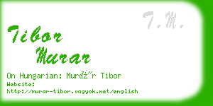 tibor murar business card